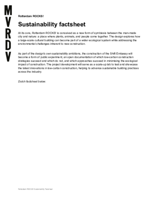 (MVRDV format) Sustainability factsheet  - ENG