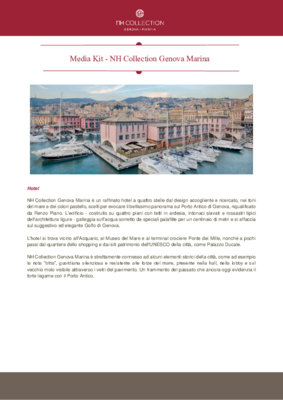 Media kit_NH Collection Genova Marina