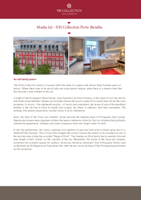 Media kit - NH Collection Porto Batalha_ENG