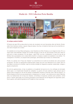 Media kit - NH Collection Porto Batalha_ESP