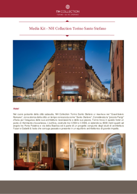 Media kit_NH Collection Torino Santo Stefano