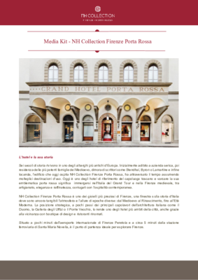 IT_Media kit_NH Collection Firenze Porta Rossa