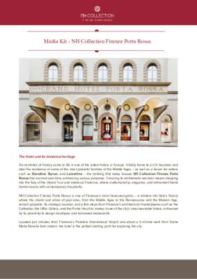 Media kit_NH Collection Firenze Porta Rossa_ENG