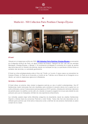 Media kit_NH Collection Paris_ESP