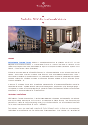 Media kit - NH Collection Granada Victoria (Spanish)