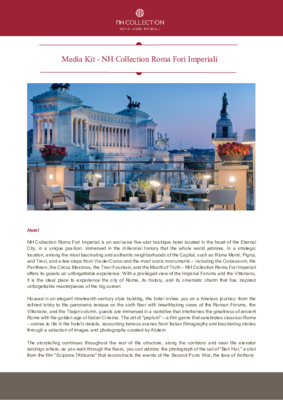 Media kit_NH Collection Roma Fori Imperiali_ENG