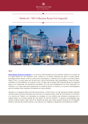 Media Kit_NH Collection Roma Fori Imperiali (Spanish)