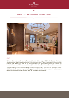 Media kit_NH Collection Palazzo Verona