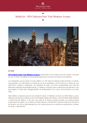 Media kit - NH Collection New York Madison Avenue_ESP