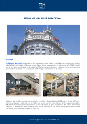 Media kit - NH Madrid Nacional ESP