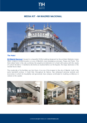 Media kit - NH Madrid Nacional ENG