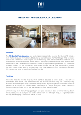 Media kit - NH Sevilla Plaza de Armas ENG