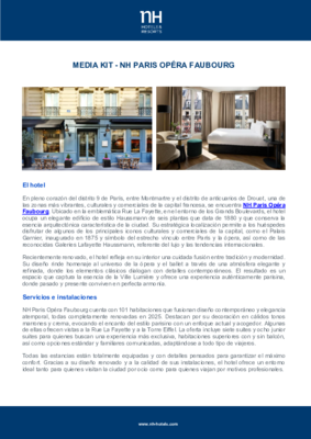 NH Paris Opera Faubourg - Spanish