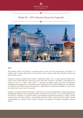Media kit_NH Collection Roma Fori Imperiali_IT