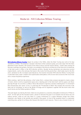 NH Collection Milano Touring-ENG