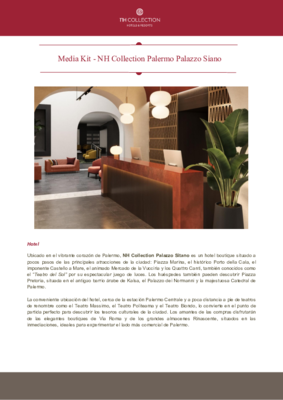 Media kit_NH Collection Palazzo Sitano - ESP