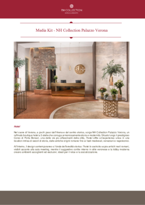 Media kit_NH Collection Palazzo Verona