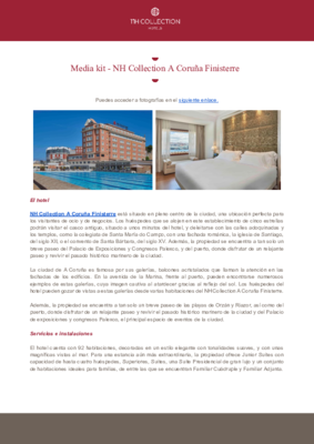 Media kit - NH Collection A Coruña Finisterre_ESP