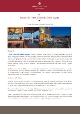 Media kit_NH Collection Madrid Suecia_ENG