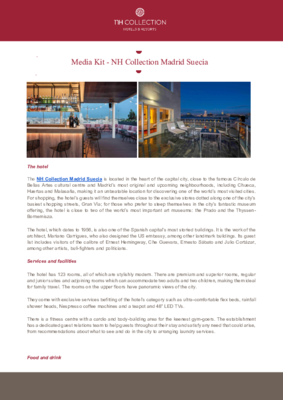 Media kit_NH Collection Madrid Suecia_ENG