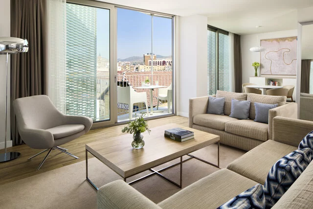 NH_Malaga_Room_suite_terrace_living_room_sofas