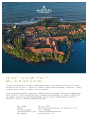 Anantara Kalutara Resort - Fact Sheet 2024