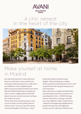 Avani_AlonsoMartinez_Fact Sheet Hotel