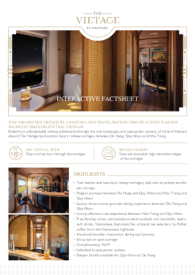 The Vietage by Anantara Interactive Factsheet MARCH 2024