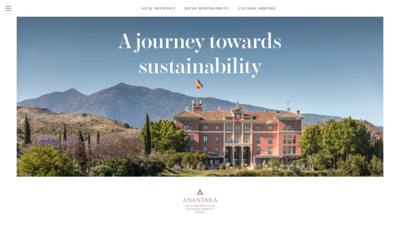 Anantara Villa Padierna Palace Benahavis Marbella Resort - Sustainability Brochure