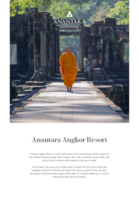Anantara Angkor Resort - Factsheet