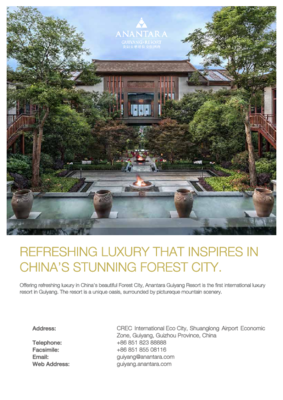 Anantara Guiyang Resort - Factsheet