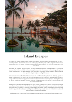  Anantara Bophut Koh Samui Resort - Factsheet
