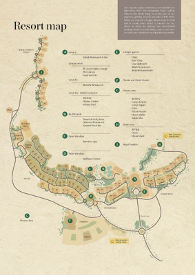 Qasr Al Sarab Desert Resort by Anantara - Map