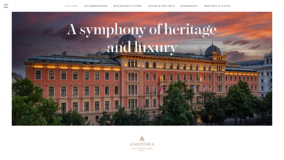 Anantara Palais Hansen Vienna Hotel - Brochure