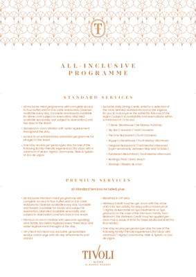 Tivoli Alvor Algarve Resort - All Inclusive Program