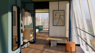 Avani_Museum_Quarter_Amsterdam_Hotel_Renders_Guest_Room_Suite_mirrow_wardrobe