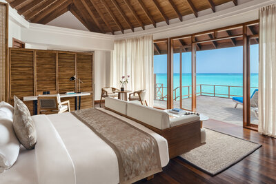 Anantara_Dhigu_Maldives_Resort_Guest_Room_Sunset_Over_Water_Suite_Bedroom (Angle 1)