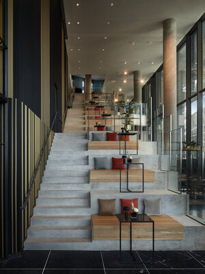 NH_Collection_Frankfurt_Spin_Tower_Lobby_and_reception_stairs
