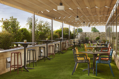 NH_Alcorcon_Hotel_facilities_terrace_sunset