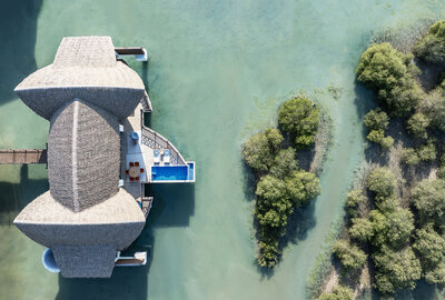 Anantara_Mina_Ras_Al_Khaimah_Resort_Guest_Room_Two_Bedroom_Anantara_Over_Water_Pool_Villa_Aerial_View-4387x2962