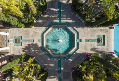 Anantara Villa Padierna Palace Resort - Pool View Aerial & Fountains