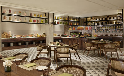 Anantara Jewel Bagh Jaipur Hotel - Restraunt Amrit Mahal Seating Buffet