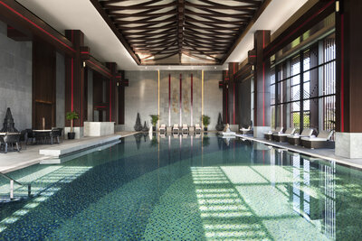 Anantara Guiyang Resort - Dragon Palace Bar Swimming Pool Indoor