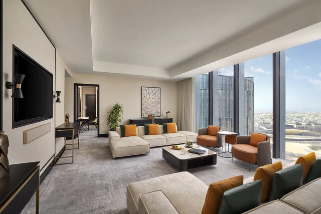 Anantara_Downtown_Dubai_Hotel_Luxury_Suite_Living _Area