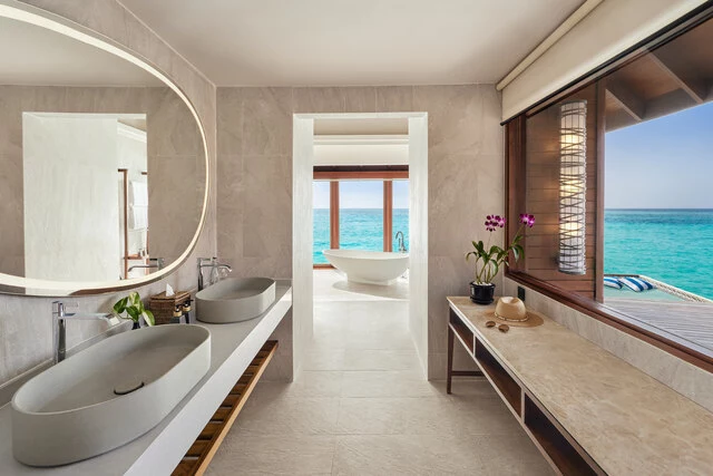 Anantara_Dhigu_Maldives_Resort_Guest_Room_Sunset_Over_Water_Villa_Bathroom