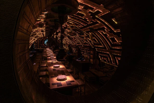 Avani_Plus_Riverside_Bangkok_Hotel_Bar_Lost_and_Found_Interior_with_Long_Table