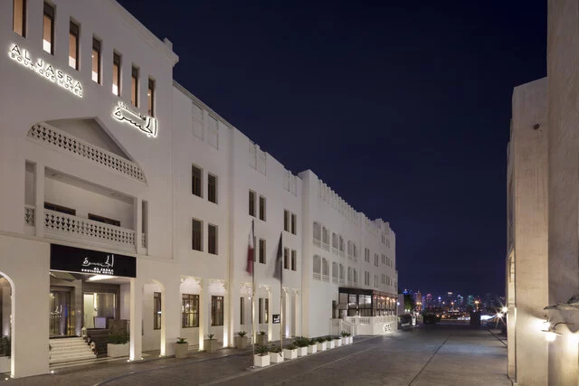 Souq_Waqif_Boutique_Hotels_by_Tivoli_Exterior_Al_Jasra_Night