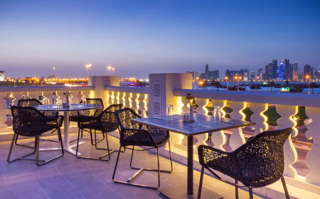 Souq_Waqif_Boutique_Hotels_by_Tivoli_Restaurant_Al_Shurfa_Balcony_Skyline_View-4927x3067