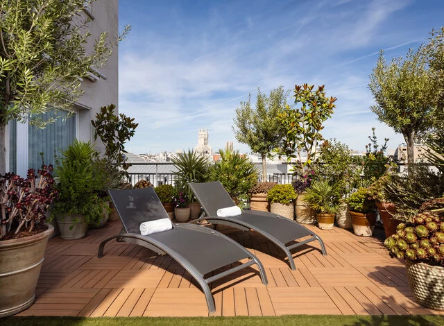NH_Collection_Madrid_Suecia_Room_Premium_Terrace_Sunbeds_Side