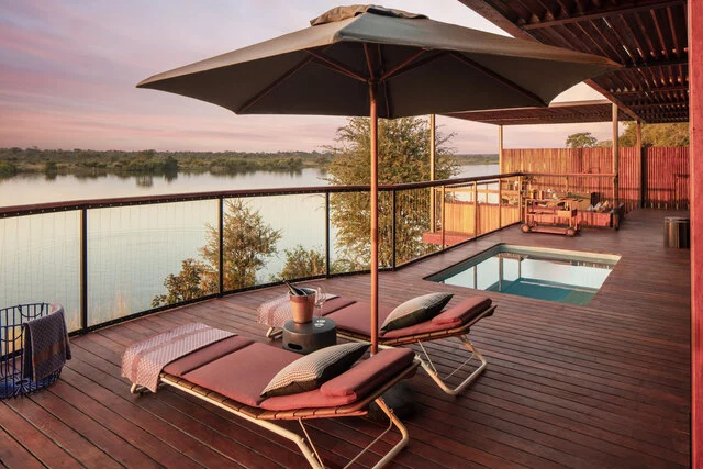 Anantara_Tented_Camp_Kafue_River_Pool_Villa_Terrace_Evening